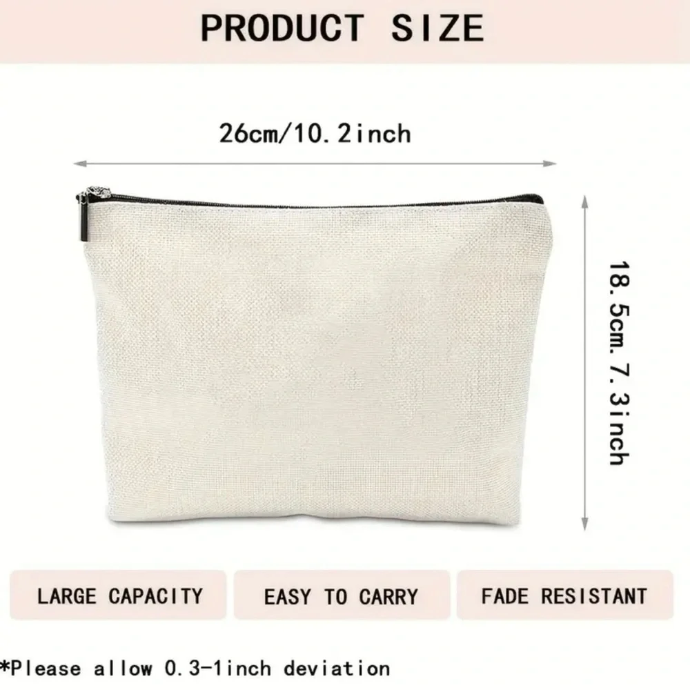 Cosmetic/ Travel Bag with Zipper & Print of Taylor Swift’s Lyrics Fearless NEW
